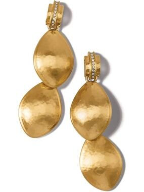 NWT Brighton Meridian Lumens Drop Earrings Gold